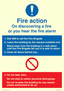 Basic Fire Action Notice